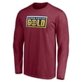 thumbnail image 2 of Men's Red Grand Rapids Gold Primary Logo Long Sleeve T-Shirt, 2 of 3