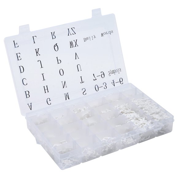 Letras Veskaoty 3/4" 715 piezas con bandeja