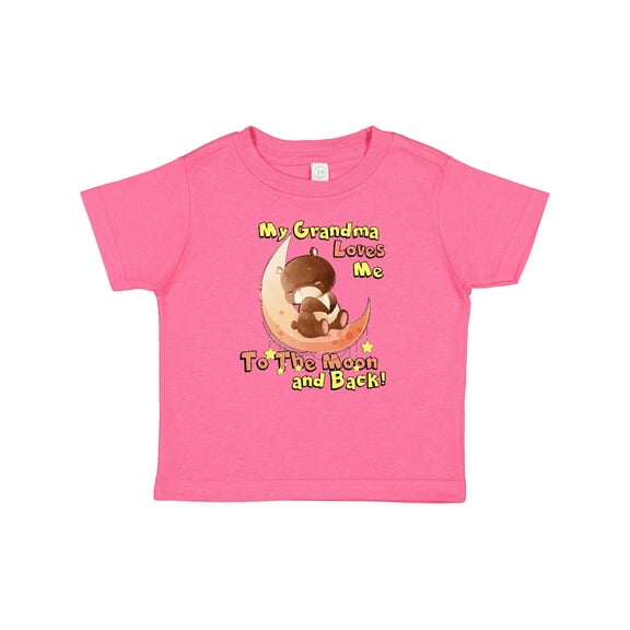 Inktastic My Grandma Loves Me to the Moon and Back Boys or Girls Baby T-Shirt