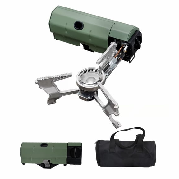 ONLYFIRE OUTDOOR LIVING Foldable Camping Stove with Storage Bag, Portable Butane Stove with Bottle Opener, Gas Stove for Picnic, Backpacking Hiking, Adventure, Car Travel, RV Trip, Emergency, GS330