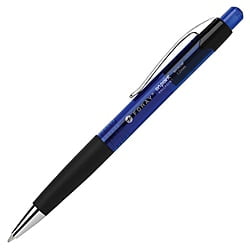 Blue Medium Point Ballpoint Pen - FORAY® Soft-Grip Retractable Ballpoint Pens, Medium Point, 1.0 mm, Blue Barrel, Blue Ink, Pack Of 12