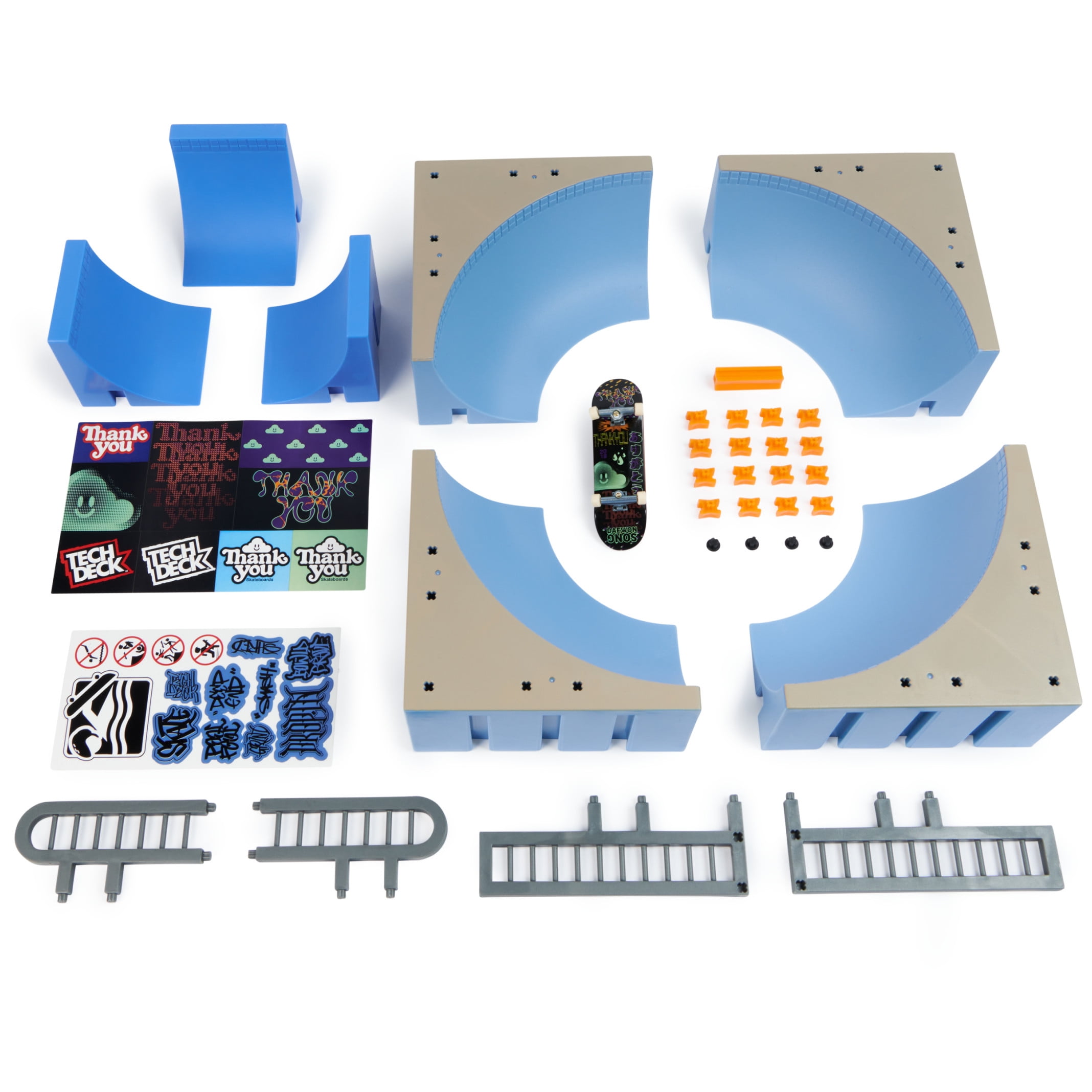 Tech Deck Daewon Mega Bowl X-Connect, Customizable Buildable
