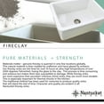 thumbnail image 2 of Nantucket Sinks Hyannis-39-DBL White Fireclay Farmhouse 2 Bowl Kitchen Sink, 2 of 2
