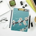 thumbnail image 7 of FMSHPON Cherry Blossom Clipboard Hardboard Wood Nursing Clip Board and Pull for Standard A4 Letter 13x9 inches, 7 of 7