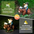 thumbnail image 4 of Estatua de jardín ArtTerpnica Cowboy Gnome Highland Cow con luces, 4 of 7