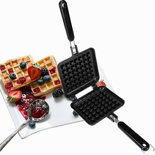 Superior Waffle Plates, Non-Stick Teflon Coating with Deep Fill Traditional Belgian Waffle Space, Kitchenware Waffle