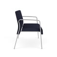 thumbnail image 3 of Waterfall Reception Waiting Room Healthcare Loveseat / Silver Steel / Navy Blue, 3 of 5