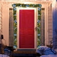 thumbnail image 3 of Christmas Wreaths for Front Door Hwkond 9ft Christmas Garland With LED Lights Battery Operated Pre-Lit Artificial Garland For Christmas Decor Stairs Wall Door Indoor Outdoor Up to 60% Off, 3 of 6