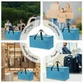 thumbnail image 6 of 4 Pack Extra Large Heavy Duty Moving Bags with Reinforced Zipper & Wide Handles, Moisture-Resistant Storage Bins Packing Cubes for Clothes, College Dorm, Travel, and Home Organization, Blue, 6 of 6