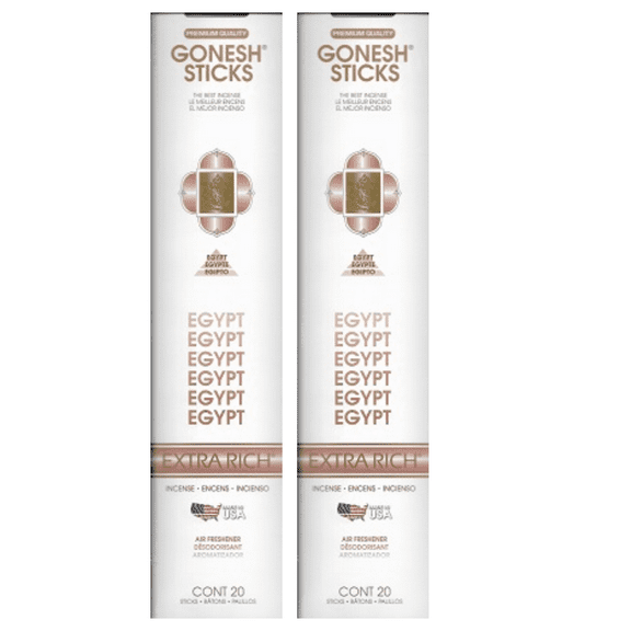 Gonesh Incense Sticks EGYPT EXTRA RICH,2 Pack (160 Incense Sticks Total Count)