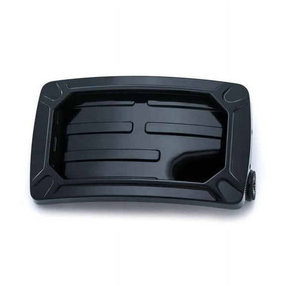 Kuryakyn Nova LED Curved Mount Horizontal Black License Plate Holder (3193)