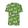 thumbnail image 3 of Haiem Hip Hop Hipster Baseball Jersey Button Down Shirts Sports Uniforms Men Women Jersey(Cows With Calfs Green,XX-Large), 3 of 9