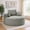 Gray(Micro Wale Corduroy), variant on Hawsaiy 56.3" Oversized Round Chaise Lounge Sofa, Deep Seat Sleeper Loveseat with 3 Supportive Pillows, Wide Armrest, No Assembly Required, Corduroy Fabric Sofa Bed for Living Room or Bedroom