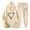 Beige, variant on Risckoth Women's Valentine Two-Piece Sweat Outfit, Sparkle Splatter Cross Heart Pullover Hoodie Cuffed Jogger Pants S-2XL