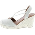 thumbnail image 2 of City Classified Gigi Women's Cap Toe Espadrille Wedge Sandal, 2 of 7