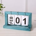 thumbnail image 2 of 1pc Minimalist Solid Wood Calendar 2025: Desktop/Decorative, Universal for All Years, Fit Bedroom/Study/Office Decor, Ideal Holiday Gift (Wood Color), 2 of 5