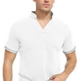 thumbnail image 4 of HAOMEILI Mens Short Sleeve Polo Shirts Casual Slim Fit Basic Designed Cotton Shirts, 4 of 7