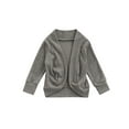 thumbnail image 1 of Sedceaty Girls Fall Knit Cardigan, Solid Color Long Sleeve Open Front Knitted Cardigan Sweater for Kids, 1-6 Years, 1 of 9