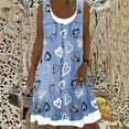 thumbnail image 2 of Yuyuzo Robes Débardeurs Sans Manches pour Femmes Robe Patchwork à Blocs de Couleur Col Rond T-Shirts Décontractés, 2 of 5