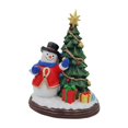 thumbnail image 2 of Figura navideña para decoración del hogar con luz, adorno, estatua decorativa de decoración navideña para mesa de cafetería, oficina, chimenea Muñeco de nieve, 2 of 10