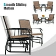 thumbnail image 6 of Topbuy Patiojoy Steel Outdoor Glider Chairs - Set of 2, Brown, 6 of 10