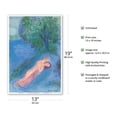 thumbnail image 2 of The Lesson of Philetas - From the Illustrated Book Daphnis and Chloë - From an Original Color Painting by Marc Chagall c.1987 - Master Art Print (Unframed) 13in x 19in, 2 of 4