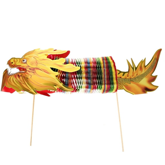 ELAYARD 1Pack Large Chinese Dragon Decor Red Paper For Party Decoration And Festive Occasions 15.7x7.9x5.1In