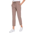 thumbnail image 1 of Pantalones CRZ YOGA tiro alto con elasticidad 4 direcciones 64 cm Marrón M, 1 of 3