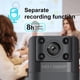 thumbnail image 5 of Pisexur - Grabadora de audio y video con WIFI para hombres, visión nocturna infrarroja, HD 1080P, video circular, compatible con 128 GB, cámara portátil con clip trasero magnético, ideal para deporte, 5 of 8