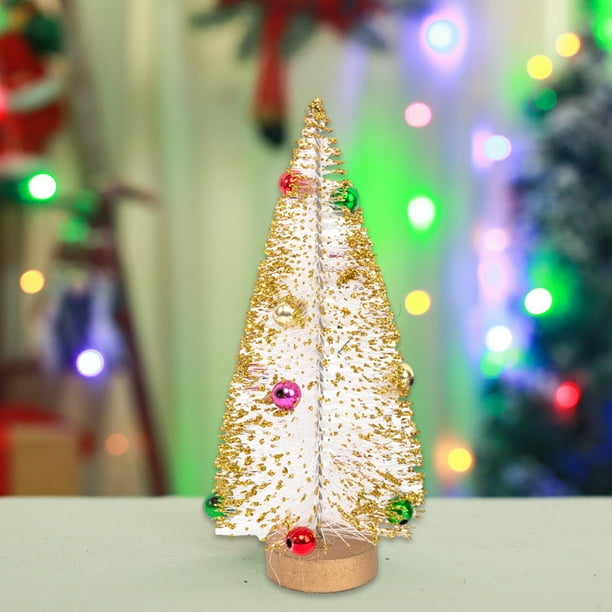 Sapin De Noël à LED – Arbre De Noël En Verre, Décoration De Noël Lumineuse De Table | Arbre De Noël Décoratif En Verre éclairé à Piles, Tiny Veilleuses De Noël Pour