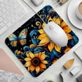 thumbnail image 2 of Sunflower Desk Pad Mousepad, Square 8.3x9.8 Inch Non-Slip Rubber Bottom Printed Desk Mat, Suitable for Office and Gaming, 2 of 6