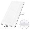 thumbnail image 2 of Alfombra de baño Runner SHACOS Super Soft de 50 x 120 cm, color blanco, 2 of 9