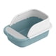 thumbnail image 3 of Caja de arena para gatos a prueba de salpicaduras, bandeja de arena para mascotas superior abierta, inodoro , orinal semicerrado para , Azul, l, 3 of 9
