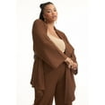 thumbnail image 3 of June + Vie Women's Plus Size Tie-Waist Cardigan, 3 of 3