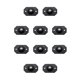 thumbnail image 3 of Ounissouiy Rueda autoadhesiva Rotación de 360 ​​grados Caja de almacenamiento de polea adhesiva de plástico Ruedas Rodillo de bajo ruido Cuenta de Cuenta de acero negro 10piezas Ounissouiy CBP316531, 3 of 5
