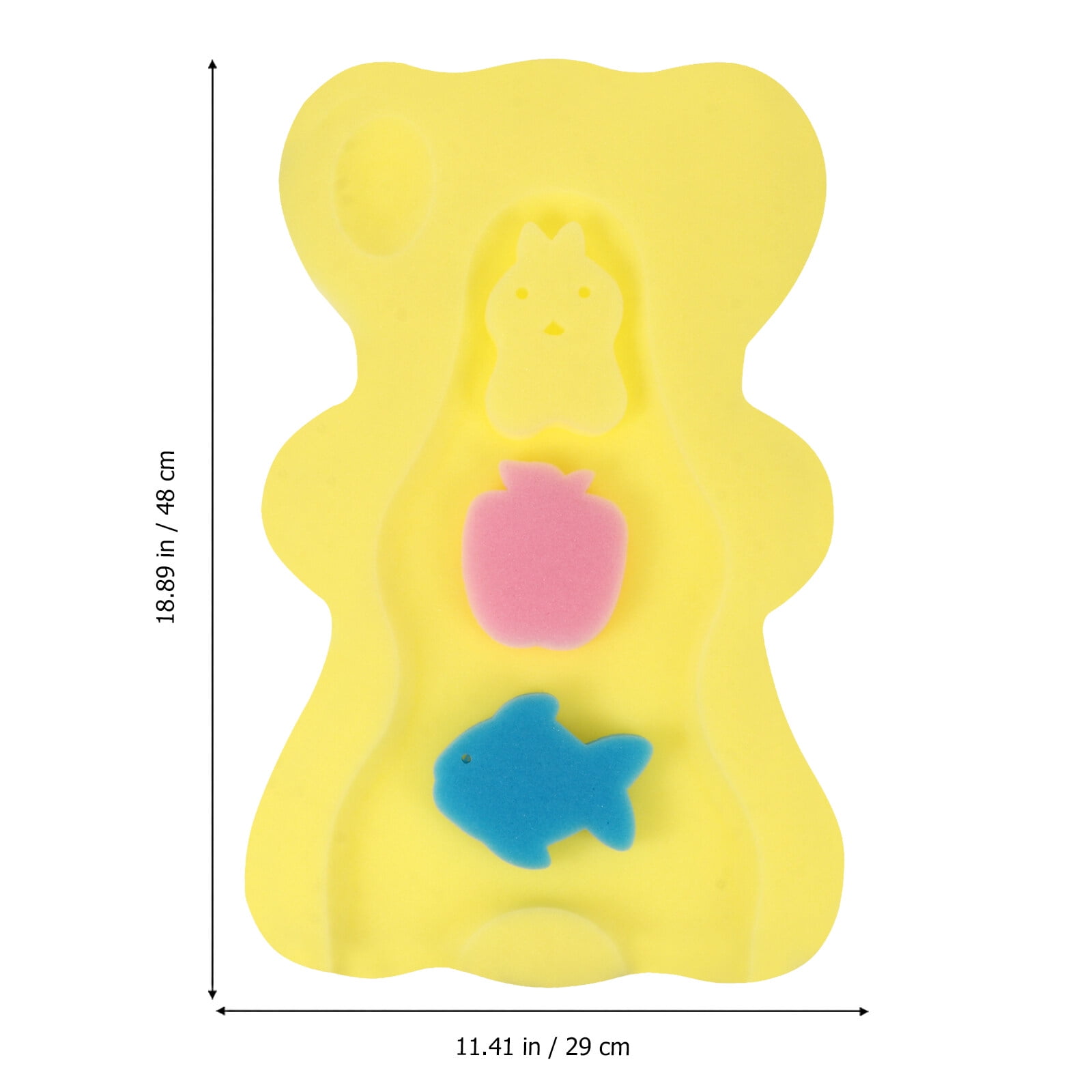 Baby Bath Sponge Support Infant Bath Cushion Comfy Skid Proof Bathing Mat