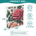 thumbnail image 5 of Mother's Day Flowers Or Floral 3 Ring Binders 1.5 inch Hardcover File Folders with Interior Pockets A4 Size Organizer for School Office Hospital, 5 of 8