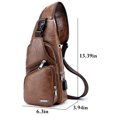 thumbnail image 3 of Shoulder Chest Bag Casual Splash Proof Sport Sling Backpack Sling Daypack, 3 of 10