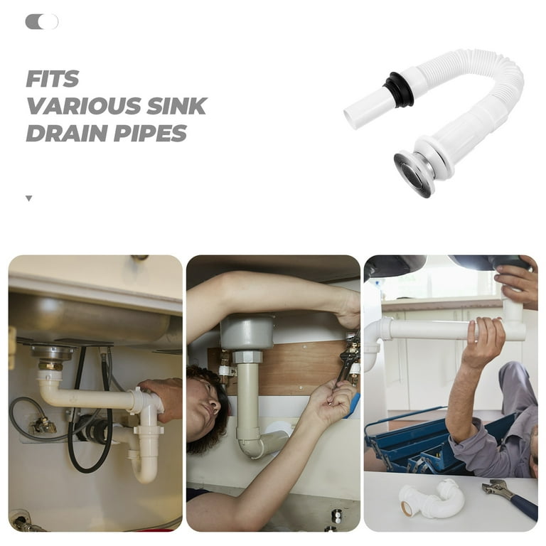 Kitchen and Bathroom Sink Drain Connection Pipe Corrugated