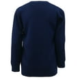 thumbnail image 4 of Cyndeelee Girls Long Sleeve Knit Pullover Casual Sweater Crewneck Warm Sweater Shirt (Navy Multi Stripe Heart, 3T), 4 of 5