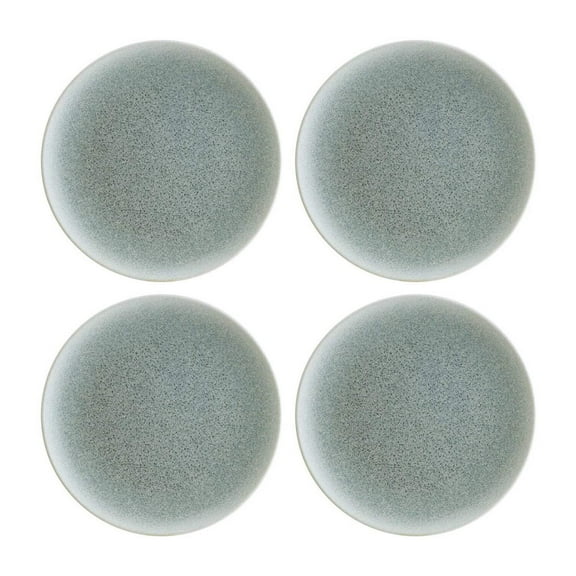 Luca Ocean Matte dia.6.75" Round Blue Vitrified Plate (Set of 4)