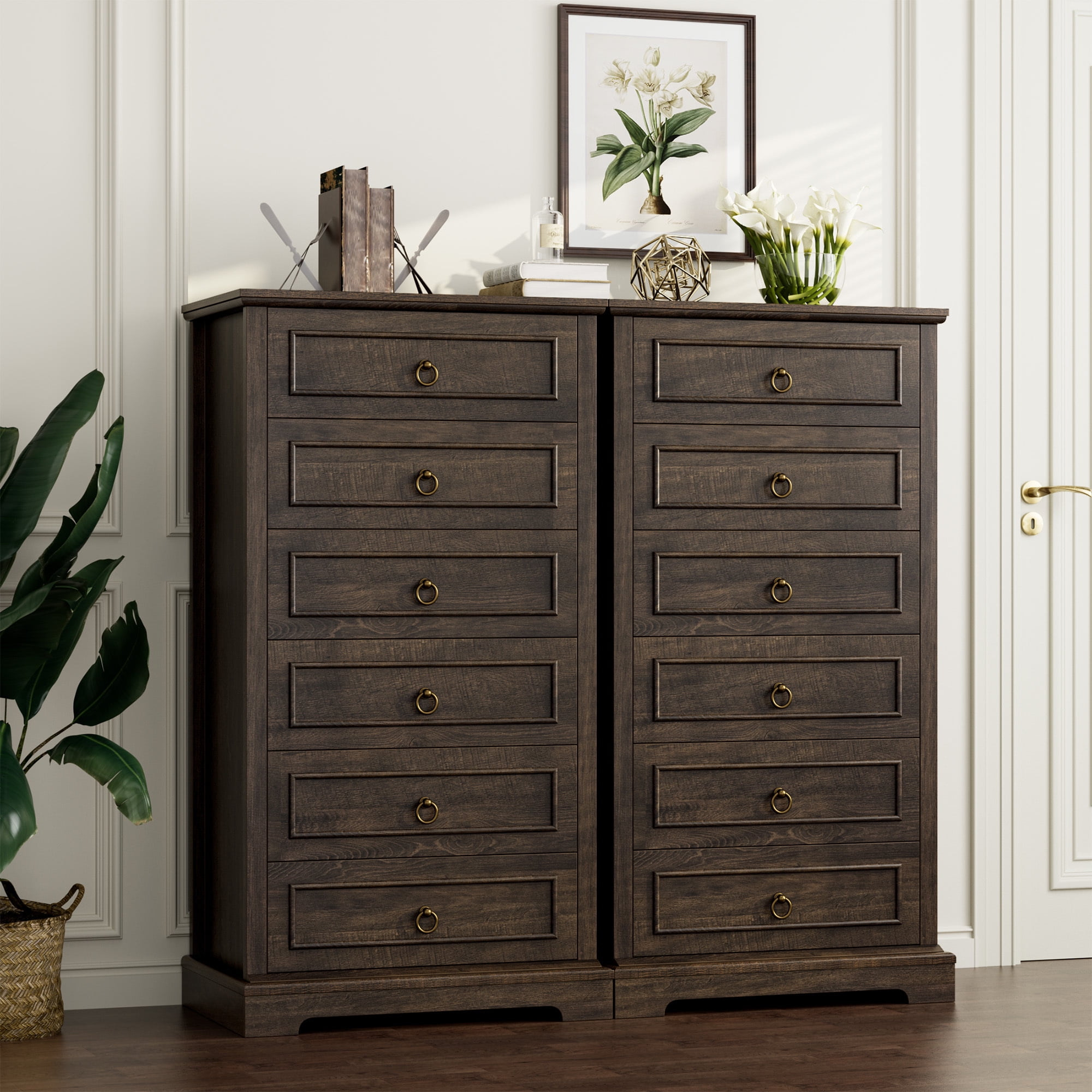 Tall dresser dark brown online