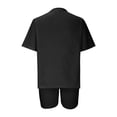 thumbnail image 5 of XFLWAM 2 Piece Outfits For Women Crew Neck T-Shirt Tops And Biker Shorts Sets Plus Size Tracksuit Black 3XL, 5 of 6