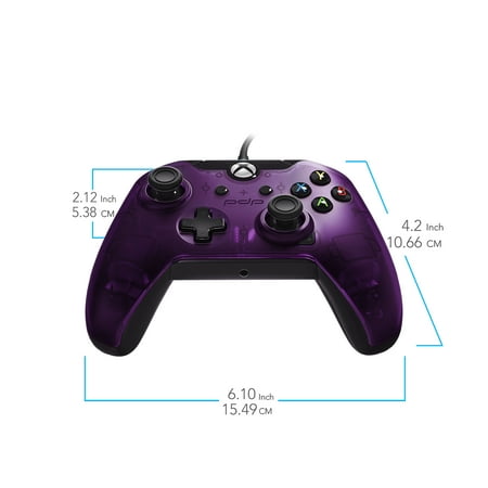 PDP Gaming Wired Controller - Xbox Series X|S - Xbox One - PC - Purple