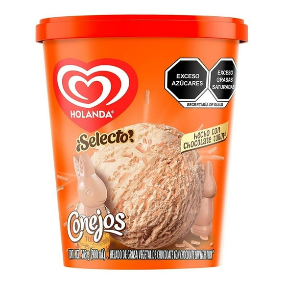 Helado Holanda Conejos sabor chocolate 900 ml
