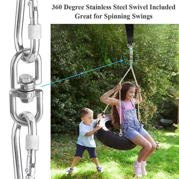 Estink Tree Swing Straps Hanging Kit Outdoor Swing Hangers For Hammocks Tire And Saucer Swings Easy Installation