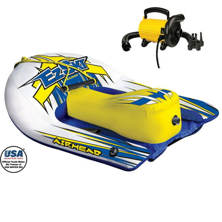 Airhead EZ Ski Inflatable Trainer Kids Skier Tube + SportsStuff Electric