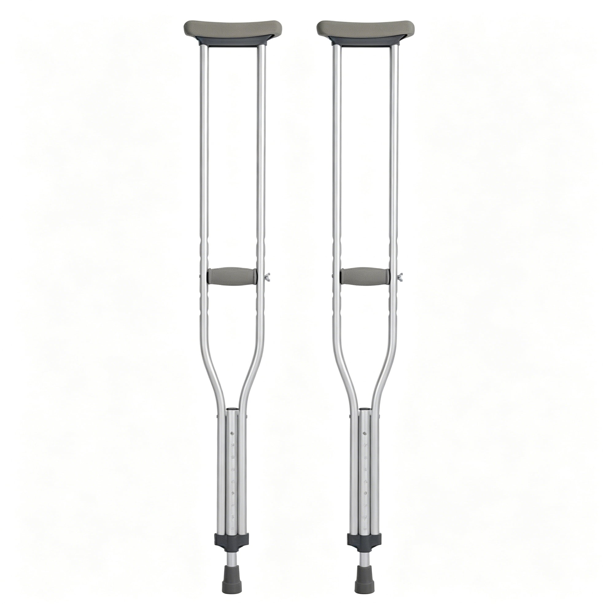 GASTROPOD Adjustable Crutches for Adults,Lightweight Aluminum Crutches,Walking Crutches with Underarm Pad and Handgrip,330 Lbs Weight Capacity,Heights 4'7"To 6'1",1 Pair