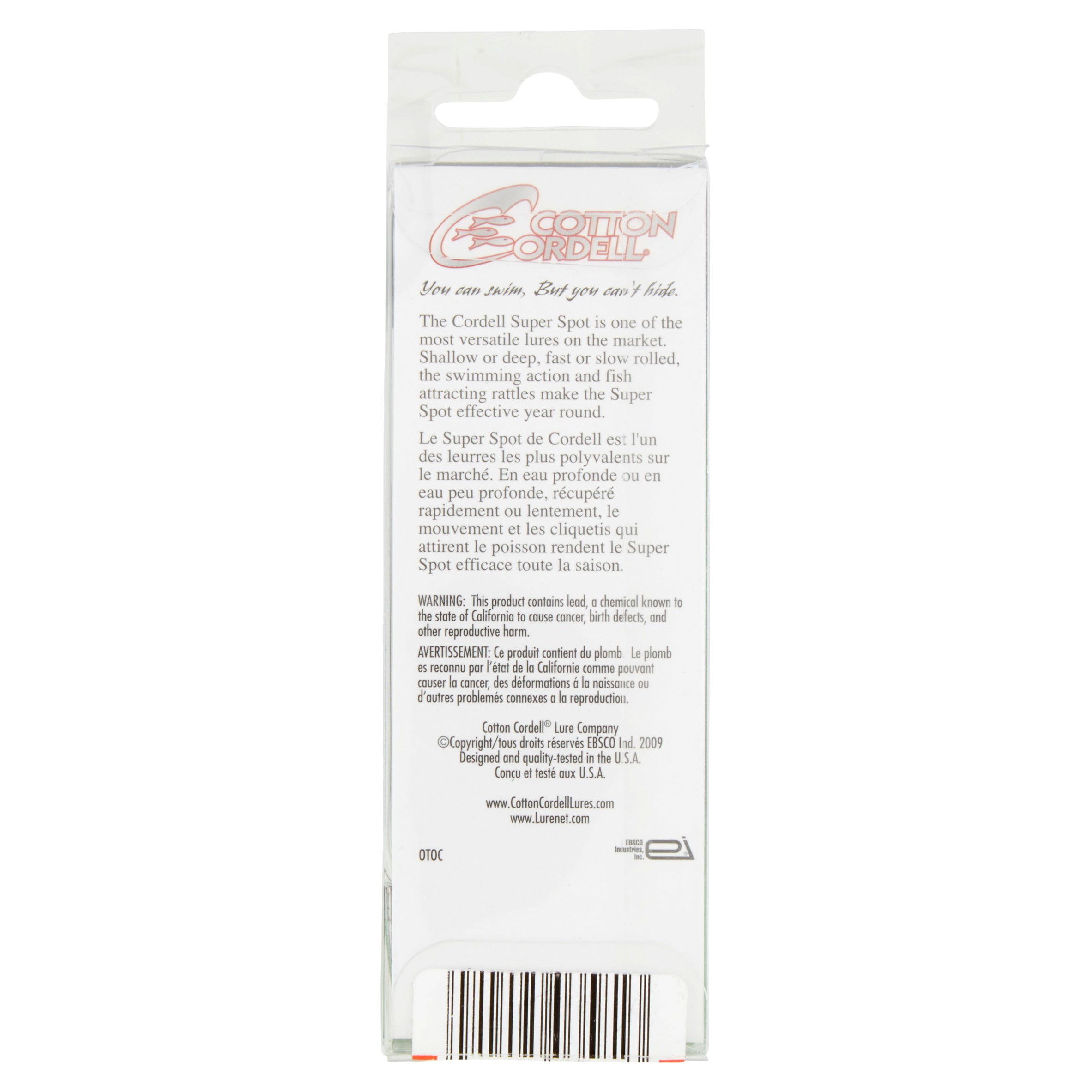 Cotton Cordell Super Spot Lipless Crankbait 2" Foxy Shad 3/16 oz.