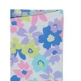 thumbnail image 2 of Wonder Nation Girls' Bike Shorts, Stretch, 2-Pack, Multi Floral/Cool Peri, Size 10/12, 2 of 4